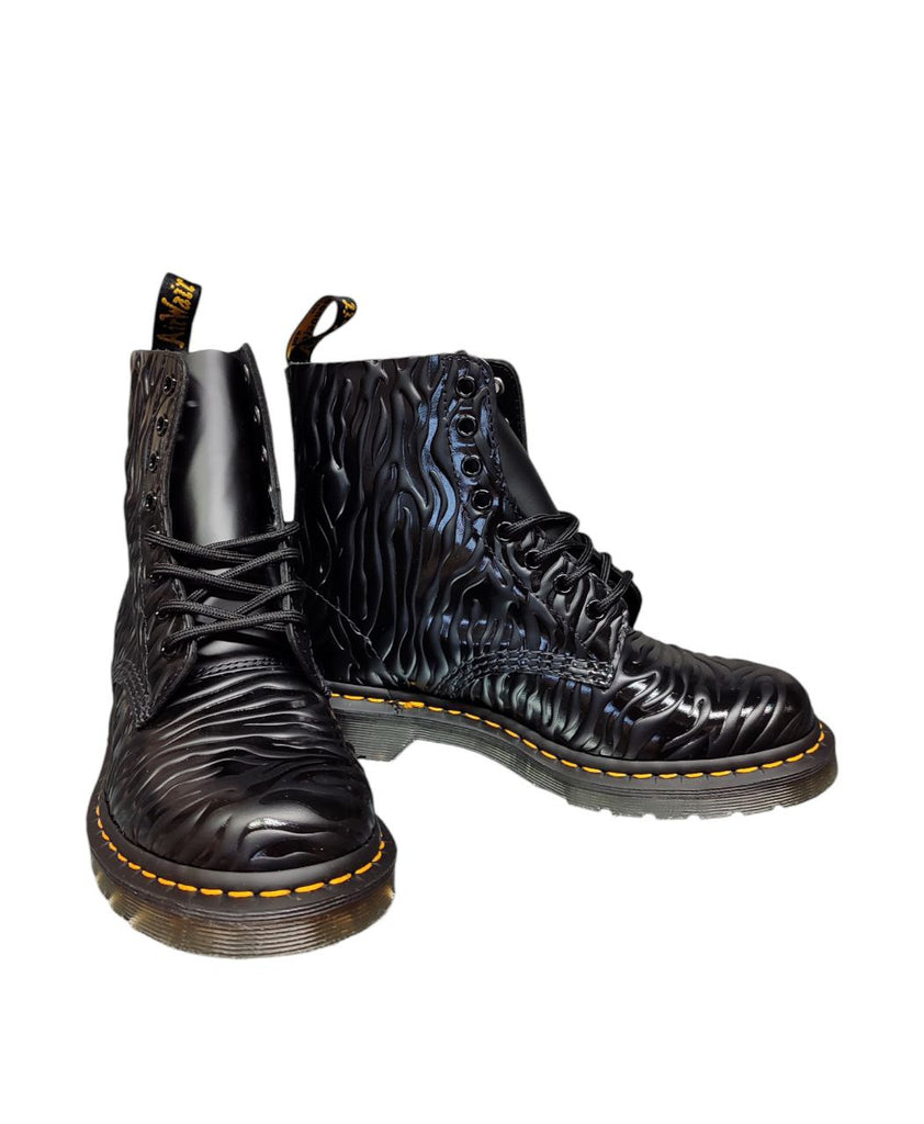 Dr. Martens 1460 Zebra Gloss Emboss Smooth Stiefel für Damen