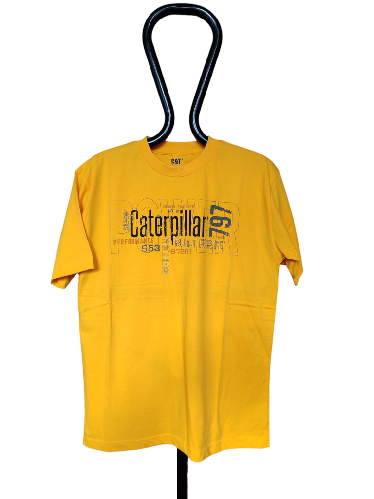 T-Shirt Caterpillar Gelb